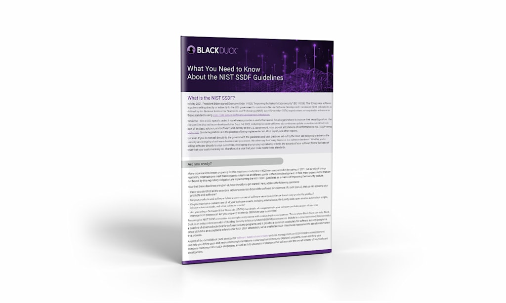 NIST SSDF Guidelines cover