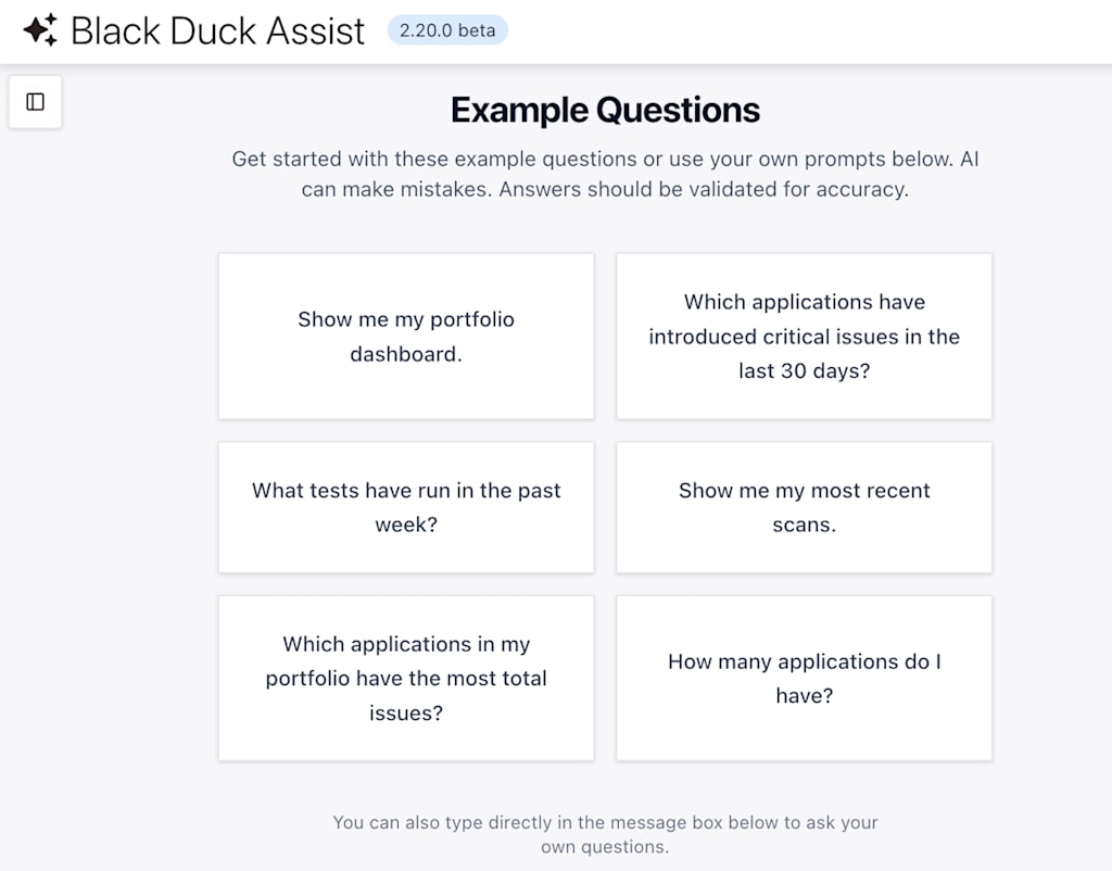 black-duck-assist-questions